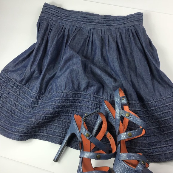 H&M Dresses & Skirts - H&M Jean Ruffle Skirt